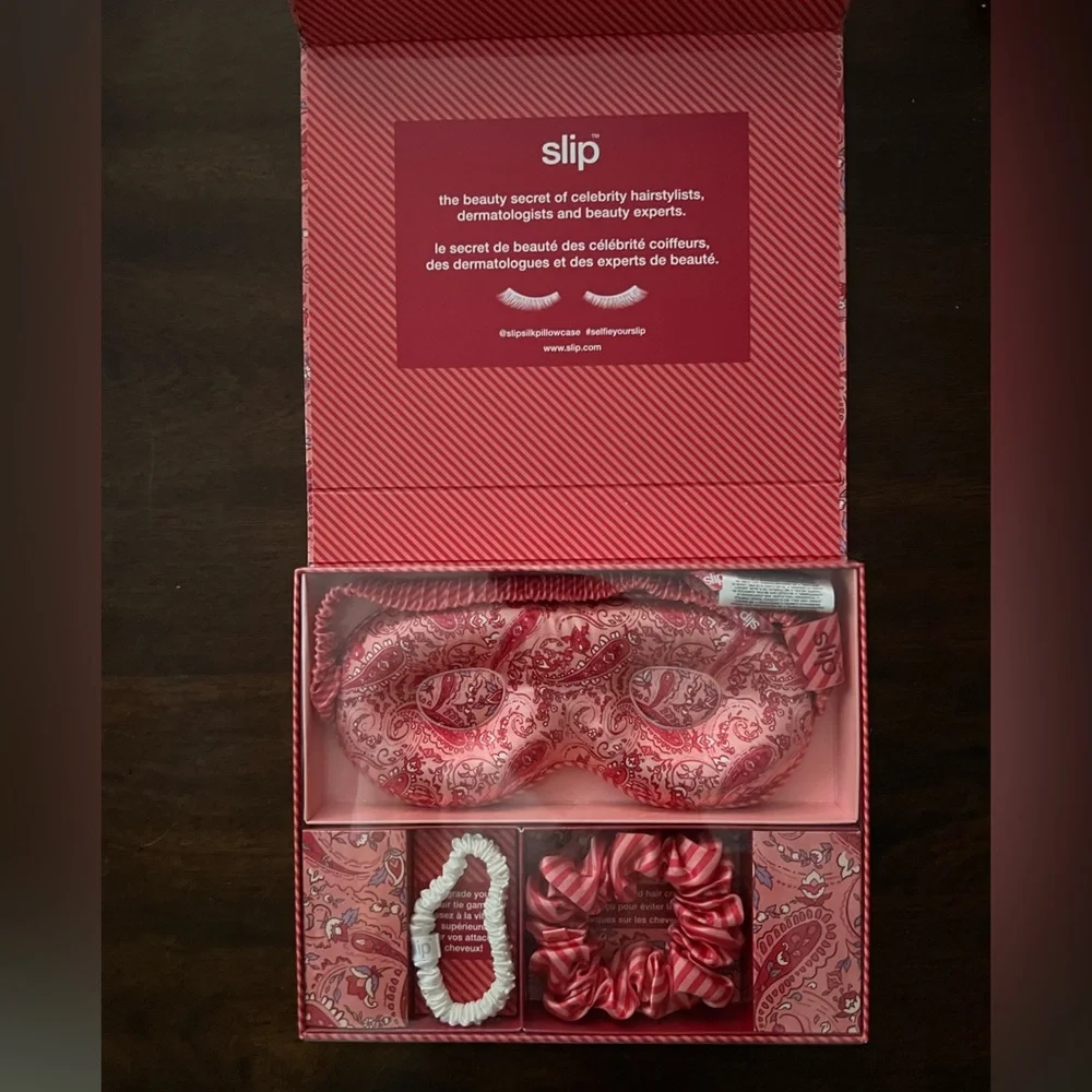 Slip Paisley Contour Sleep Mask and Scrunchie Set - Picture 3 of 5